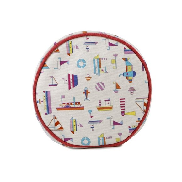 HERMES Petit Chartier Duffle Bag Cotton Multicolor - Picture 4 of 13